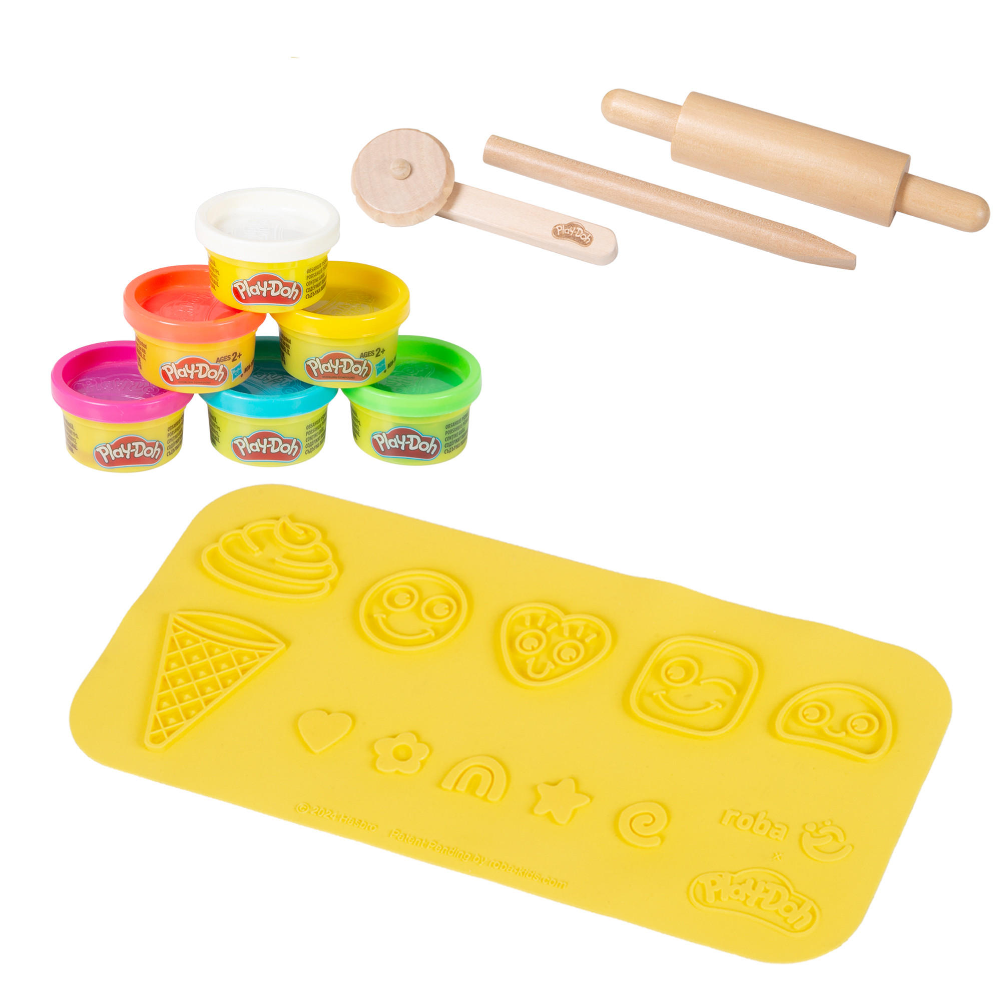SPIELSET KNETE roba x Play-Doh Klein - Multicolor, Holz/Kunststoff (30/14.5/1cm) - Roba