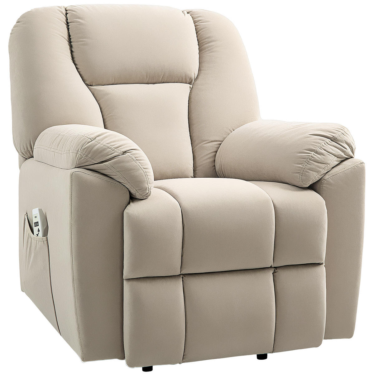 MASSAGESESSEL DE-15427 elektrisch mit Massage, Heizung und USB Beige - Beige, Metall (88/101/93cm) - ComfortXL