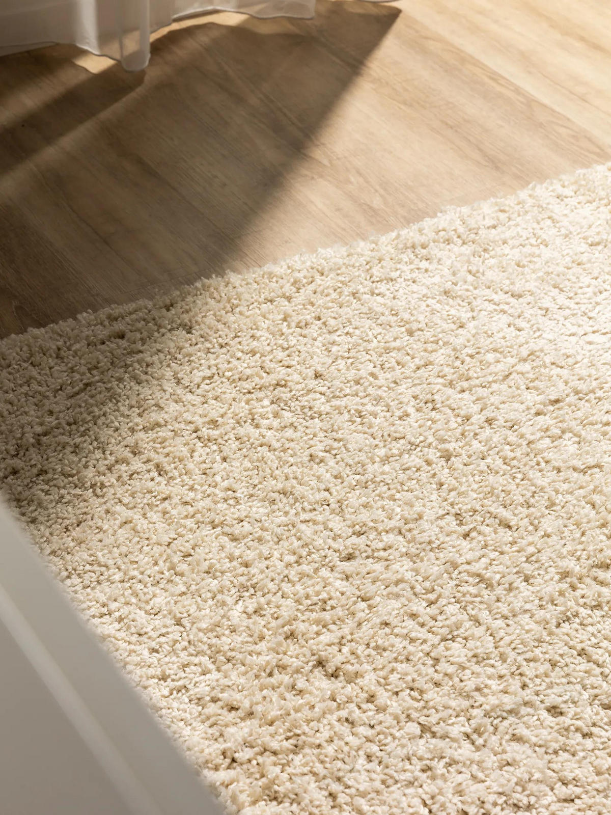 PERIVI čupavi tepih Soho krem 160x160 cm - krem, plastika (160/160cm) - benuta