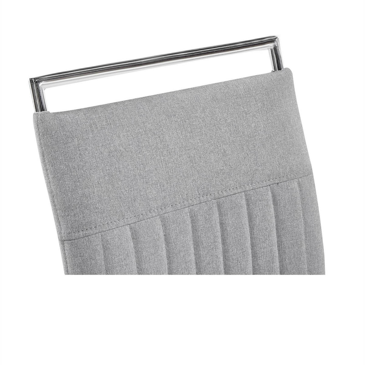 ESSZIMMERSTUHL ERICA 4ER-SET - Hellgrau, Textil (42/101/58cm) - CARO-Möbel