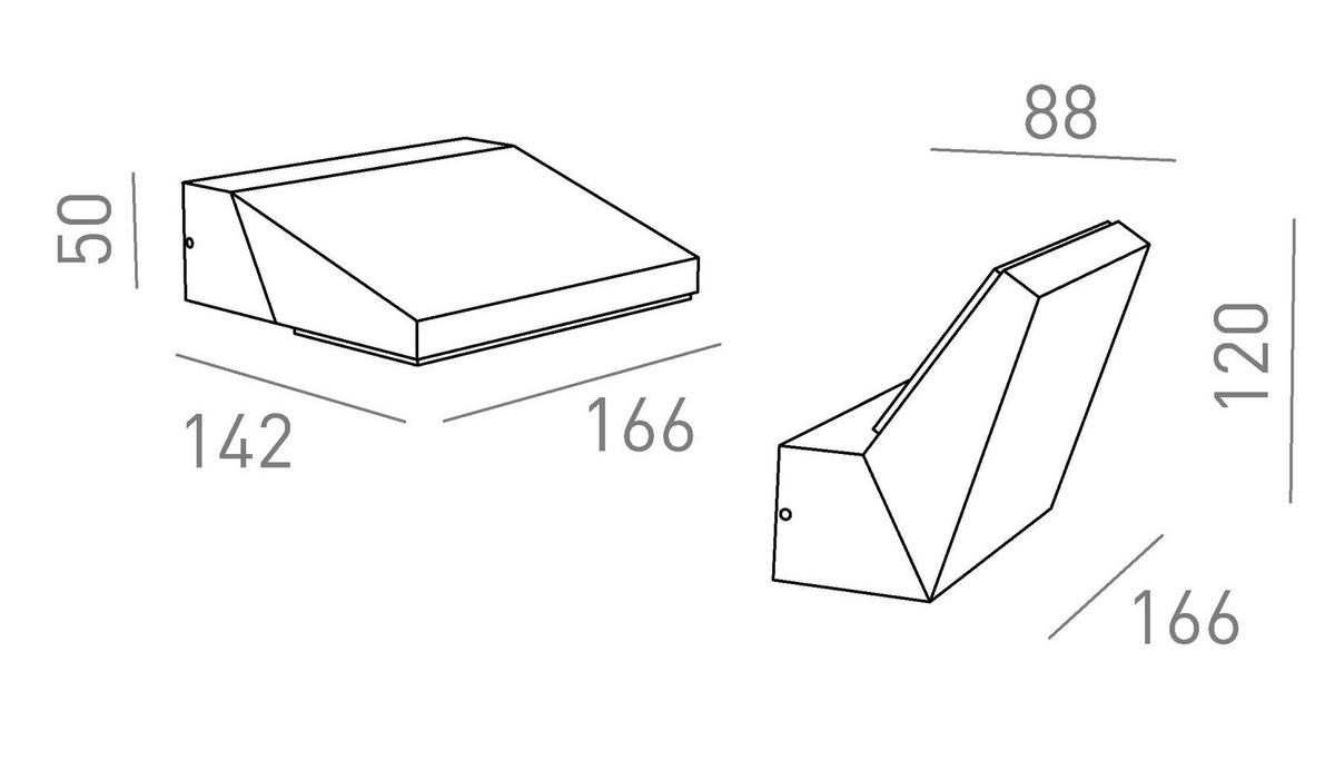 AUSSENLEUCHTE TWIST Weiß 12 W IP65 - Weiß, Metall (166/142/5cm) - Rendl