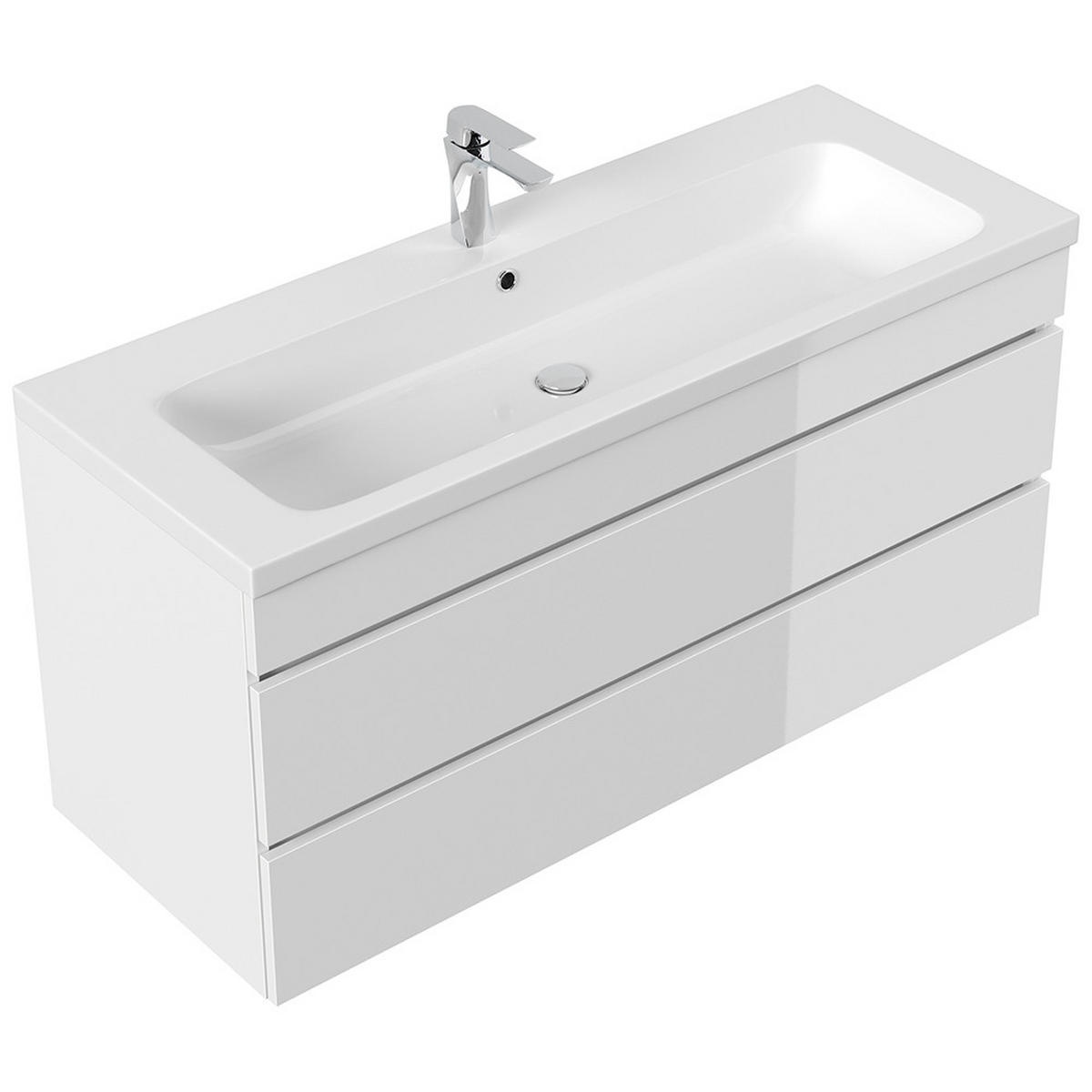 WASCHTISCH Frome-02 - Weiß, Holzwerkstoff (120/60/46cm) - Lomado