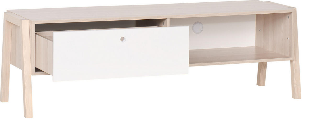 TV-SCHRANK SPOT - Weiß, Holzwerkstoff (160/50/50cm)