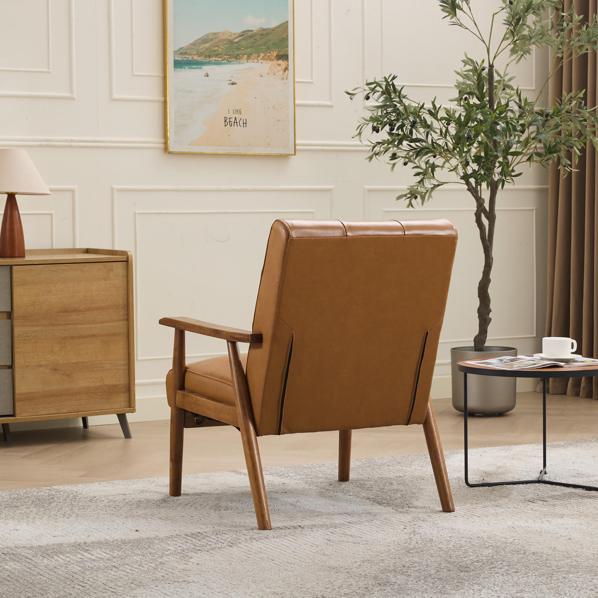 ComfortXL Sessel Hellbraun 80x83x64 cm