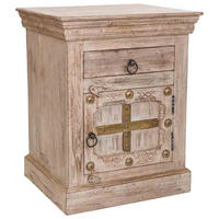 NACHTTISCH aus Holz, beige, 53x45x66cm - Beige, Holz (53/66/45cm) - Wanderlust