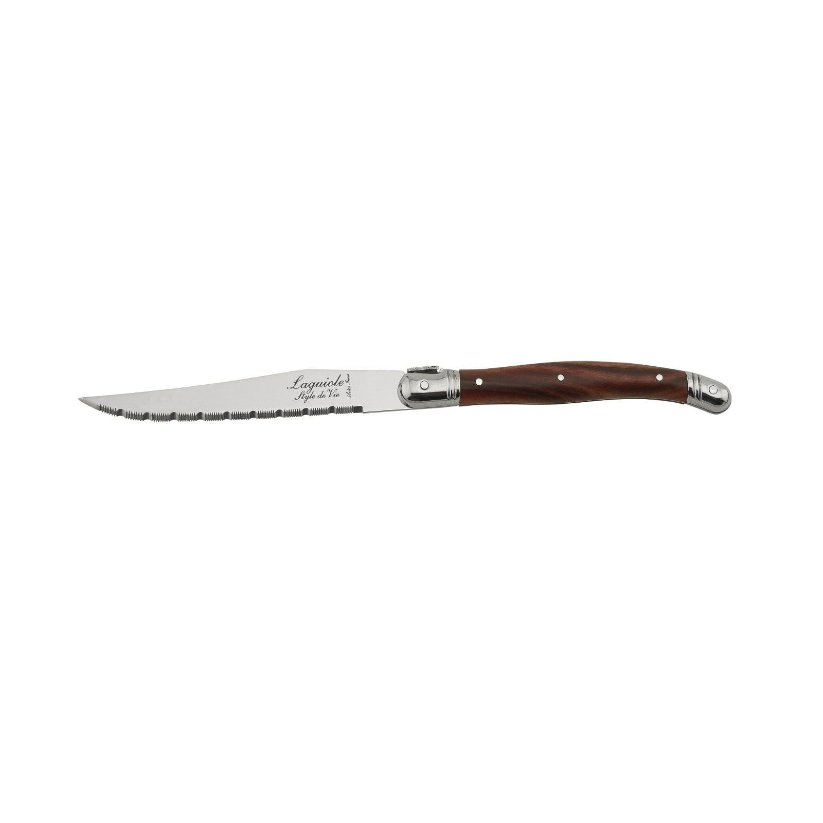 Thumbnail - Laguiole Style de Vie Steakmesser-Set, Dunkelbraun, Metall, 16 cm, Essen & Trinken, Besteck, Messer