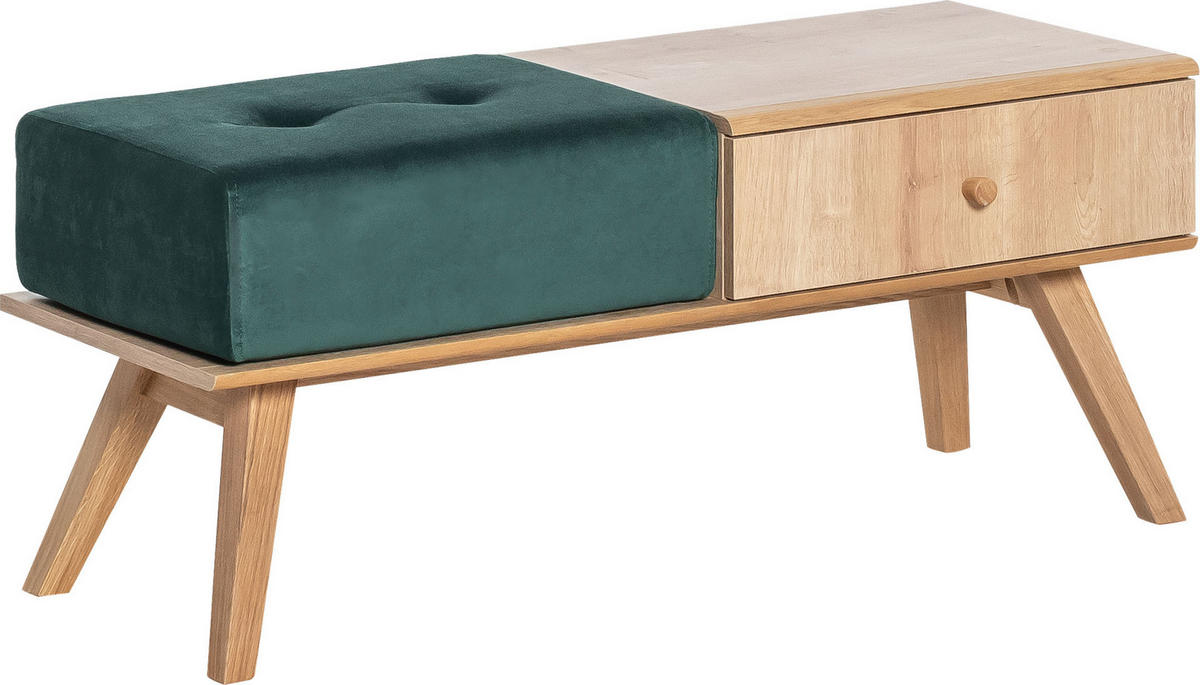 SITZBANK MIT SCHUBLADE NATURE - Eichefarben, Holzwerkstoff (100/43/40cm) - Vox Möbel