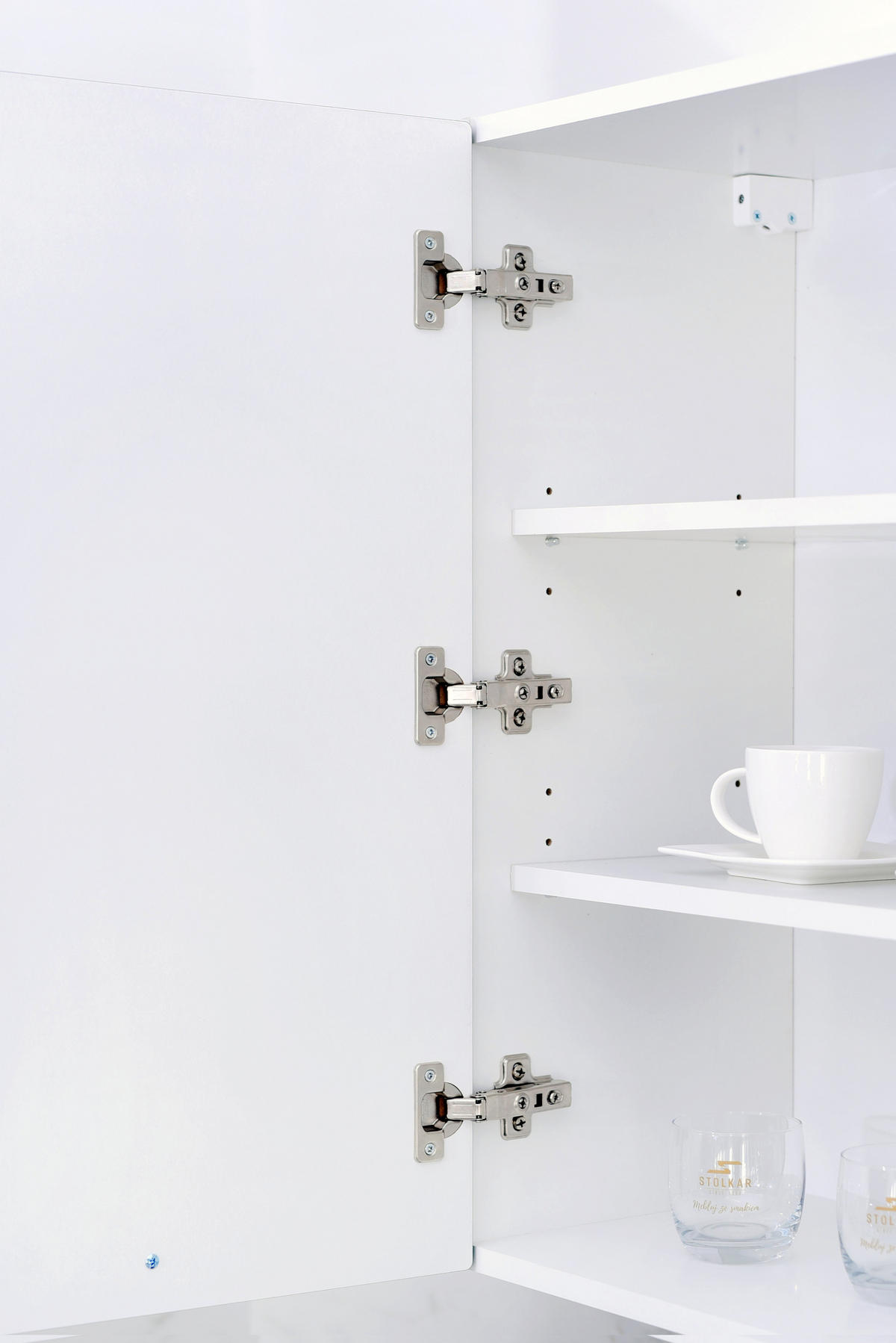 ECKHÄNGESCHRANK WRN P/L – Elvara – L-Form für den Innenwinkel – Weiß / Matt - Weiß, Holzwerkstoff (60/72/60cm) - ROYAL24_MARKT