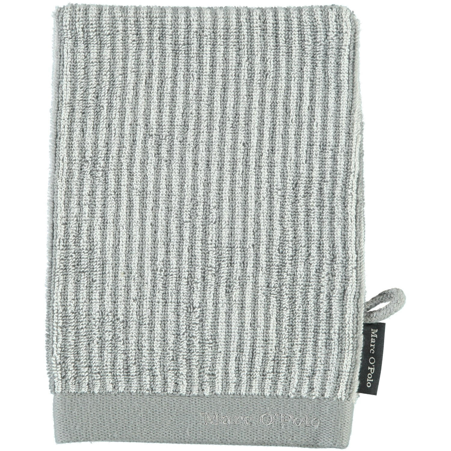 WASCHLAPPEN TIMELESS TONE STRIPE GREY-WHITE - Grau, Textil (16/21cm) - Marc O'Polo