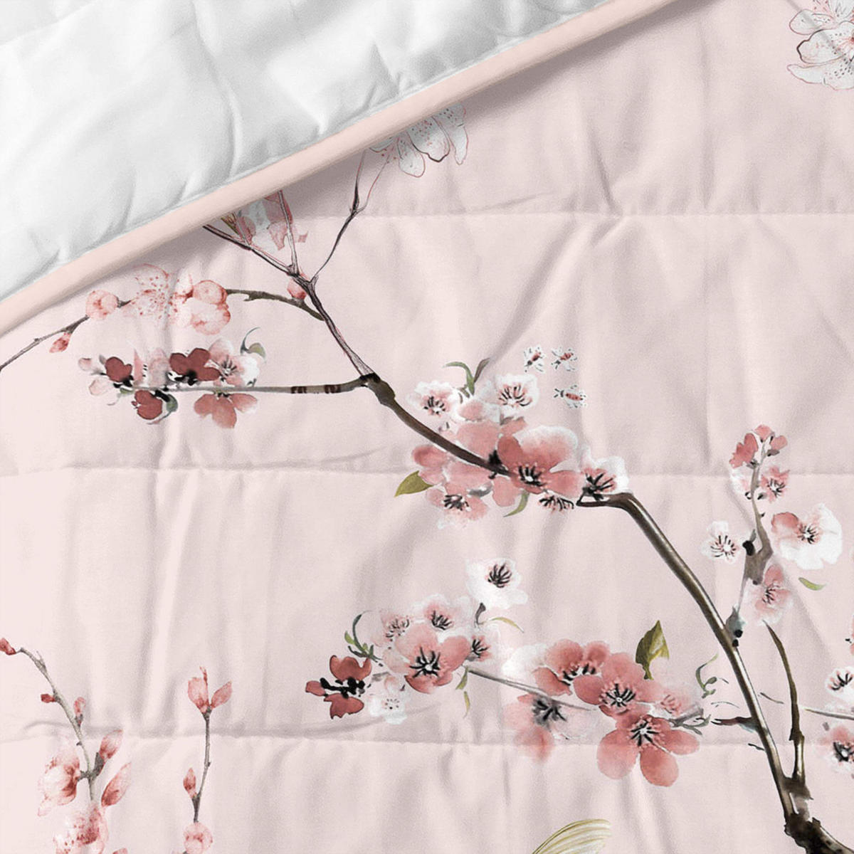 TAGESDECKE chinoiserie rose 270x260 cm (bett 160/180) mehrfarbig - Multicolor, Textil (270/260cm) - Happy Friday