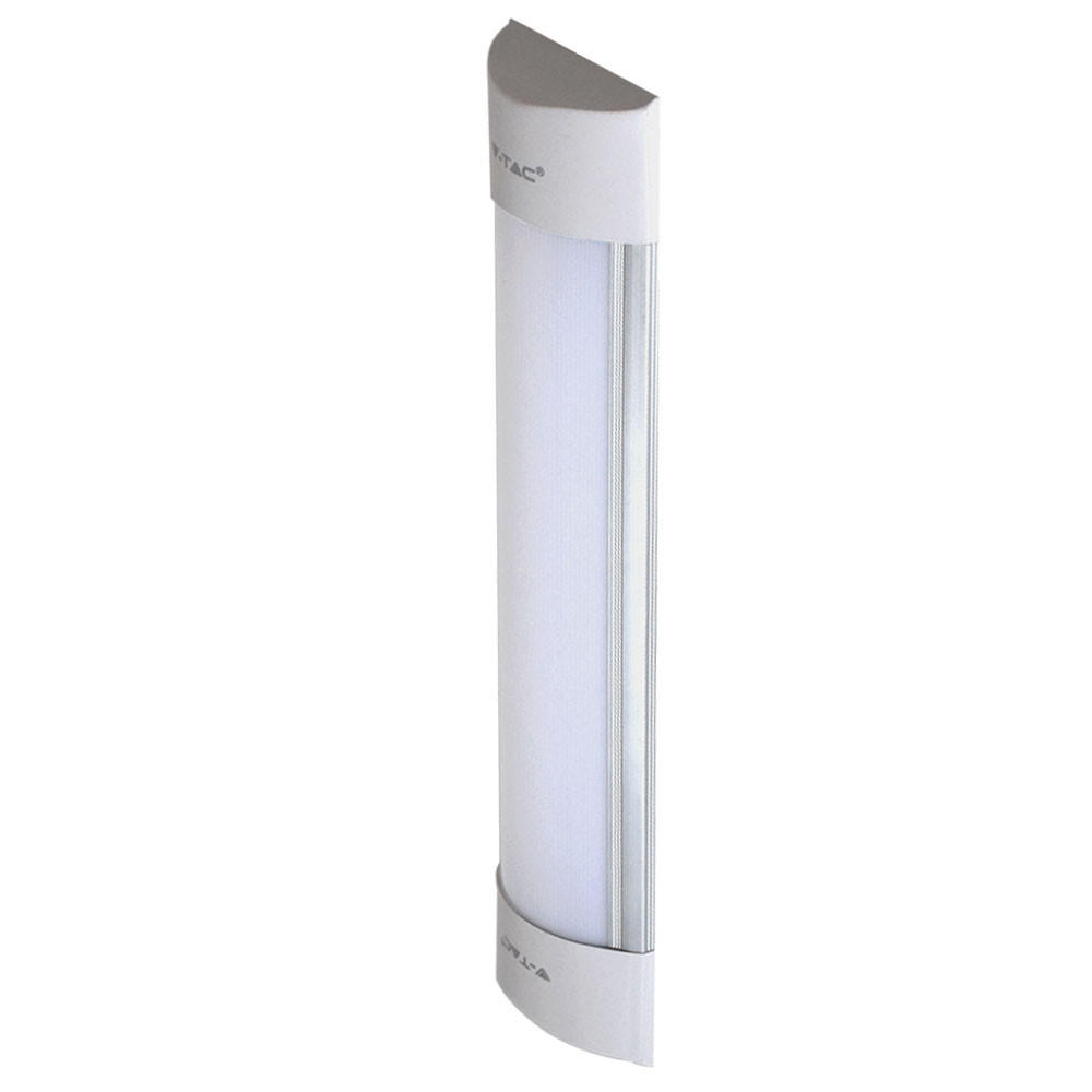 LED WANDLEUCHTE Kunststoff Weiß 30cm - Weiß, Kunststoff (7.4/2.4/30cm)
