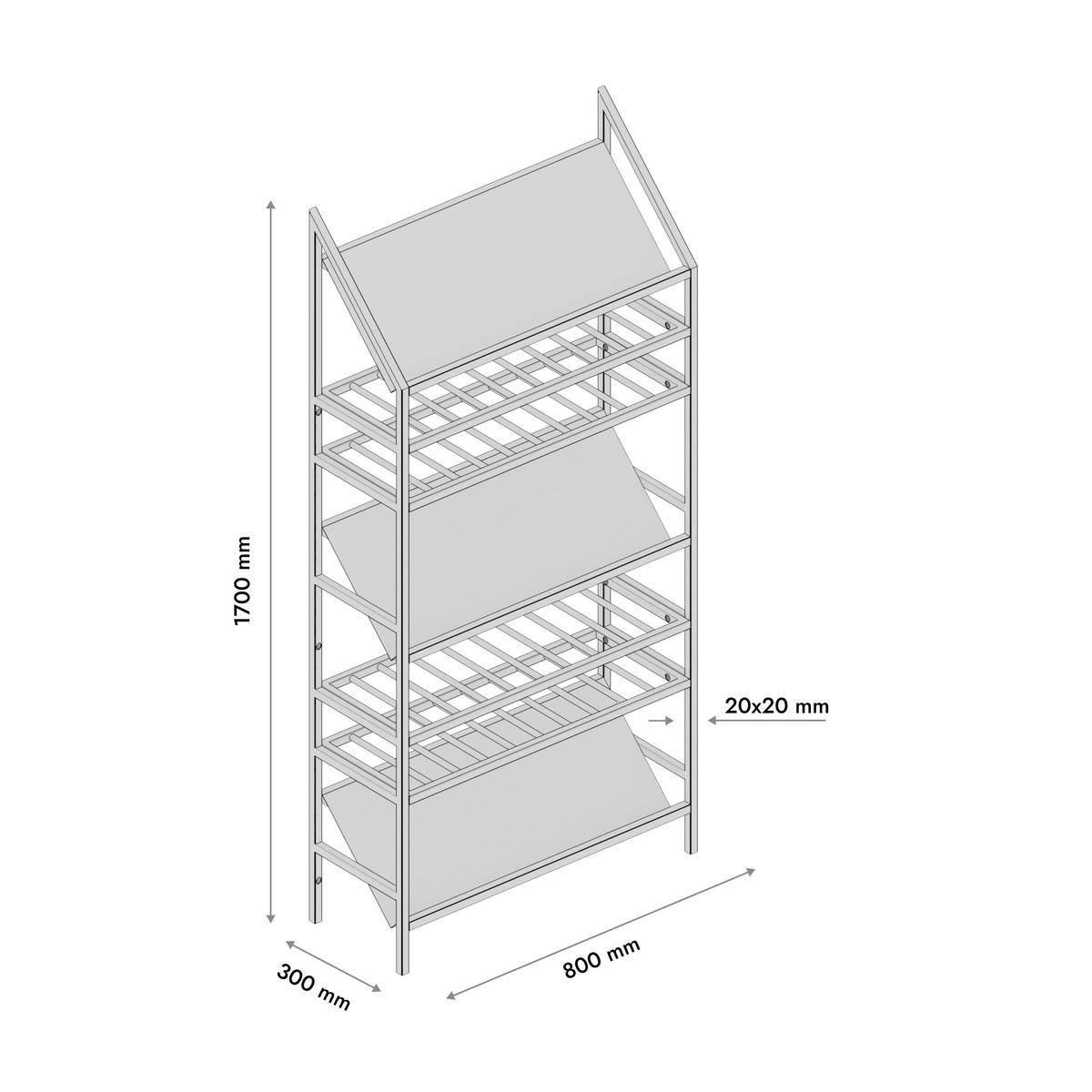 WEINREGAL für 70 Flaschen aus Metall, schwarz Alsace - Schwarz, Metall (80/170/30cm) - Metalo Pro