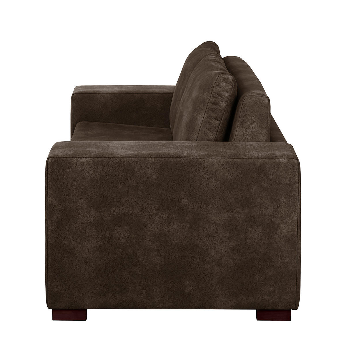 SCHLAFSOFA mit XL Armlehne - Braun, Textil (196/90/90cm) - home24