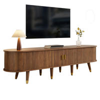 TV-SCHRANK mit Schiebetür 175 x 38 x 45 cm MDF Walnuss - Dunkelbraun, Holzwerkstoff (38/45/175cm) - Beauniv