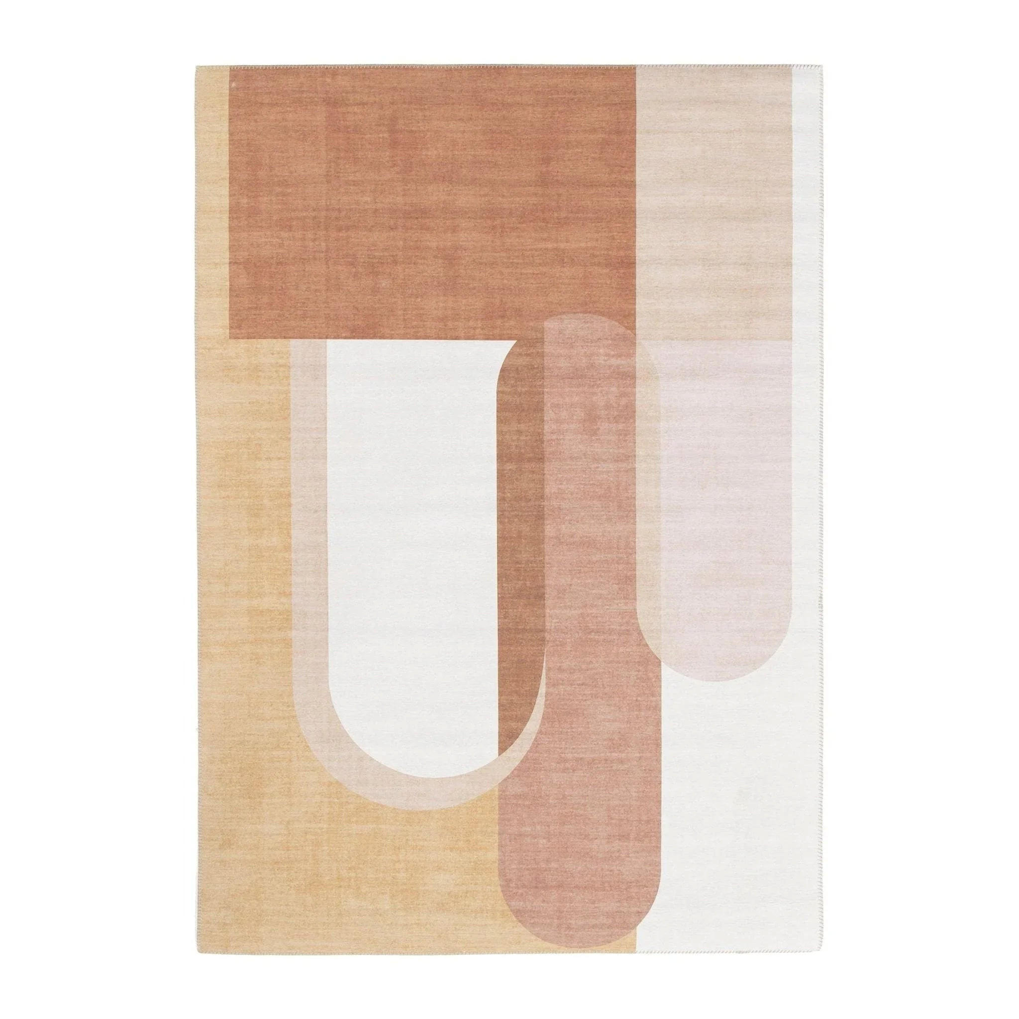 TEPPICH im zeitgenössischen Design terracotta - Terracotta, Textil (160/230cm) - AFK Living
