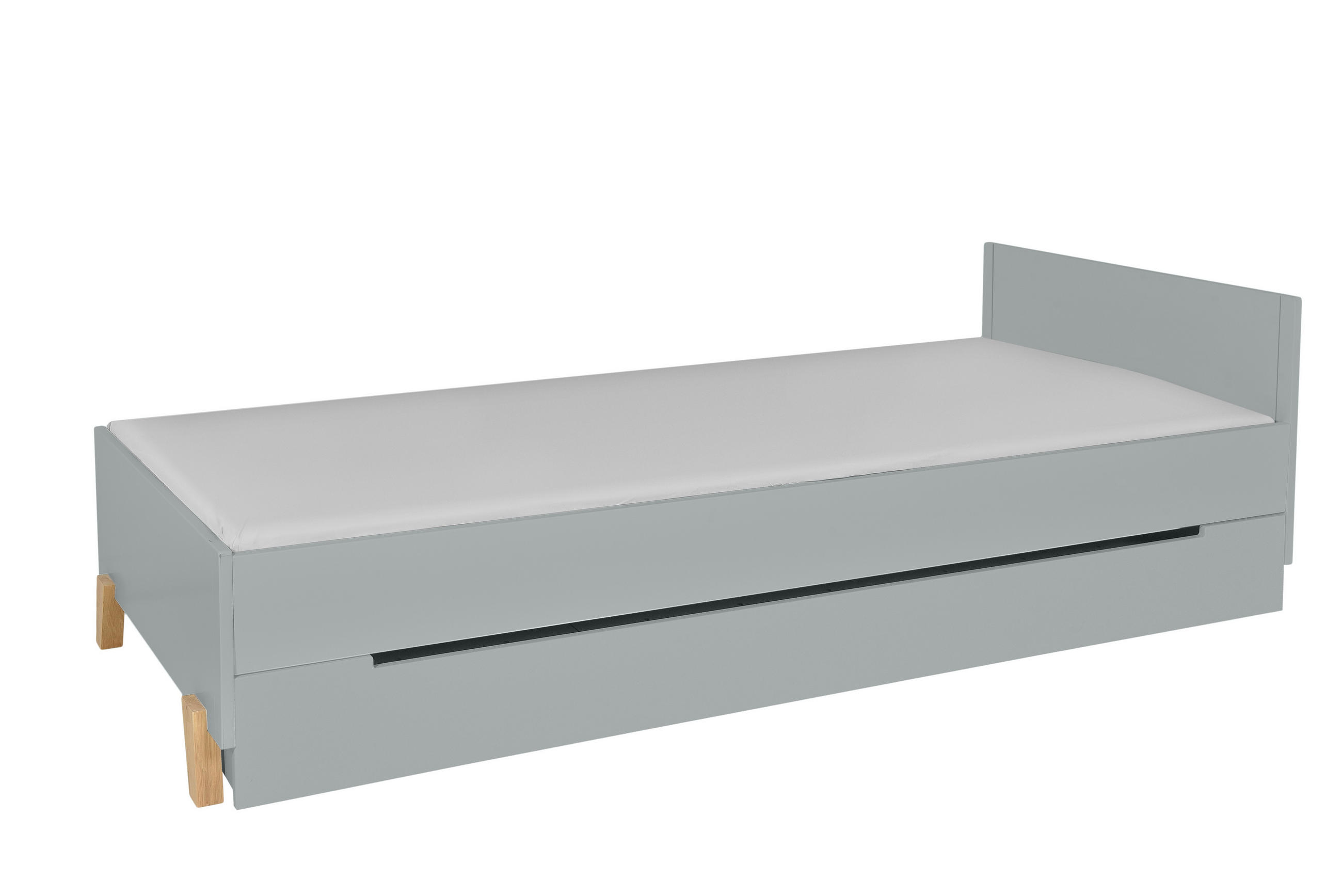 KINDERBETT Zara 200/90 - Grau, Holzwerkstoff (90/200cm) - RAUMHIRSCH FURNITURE