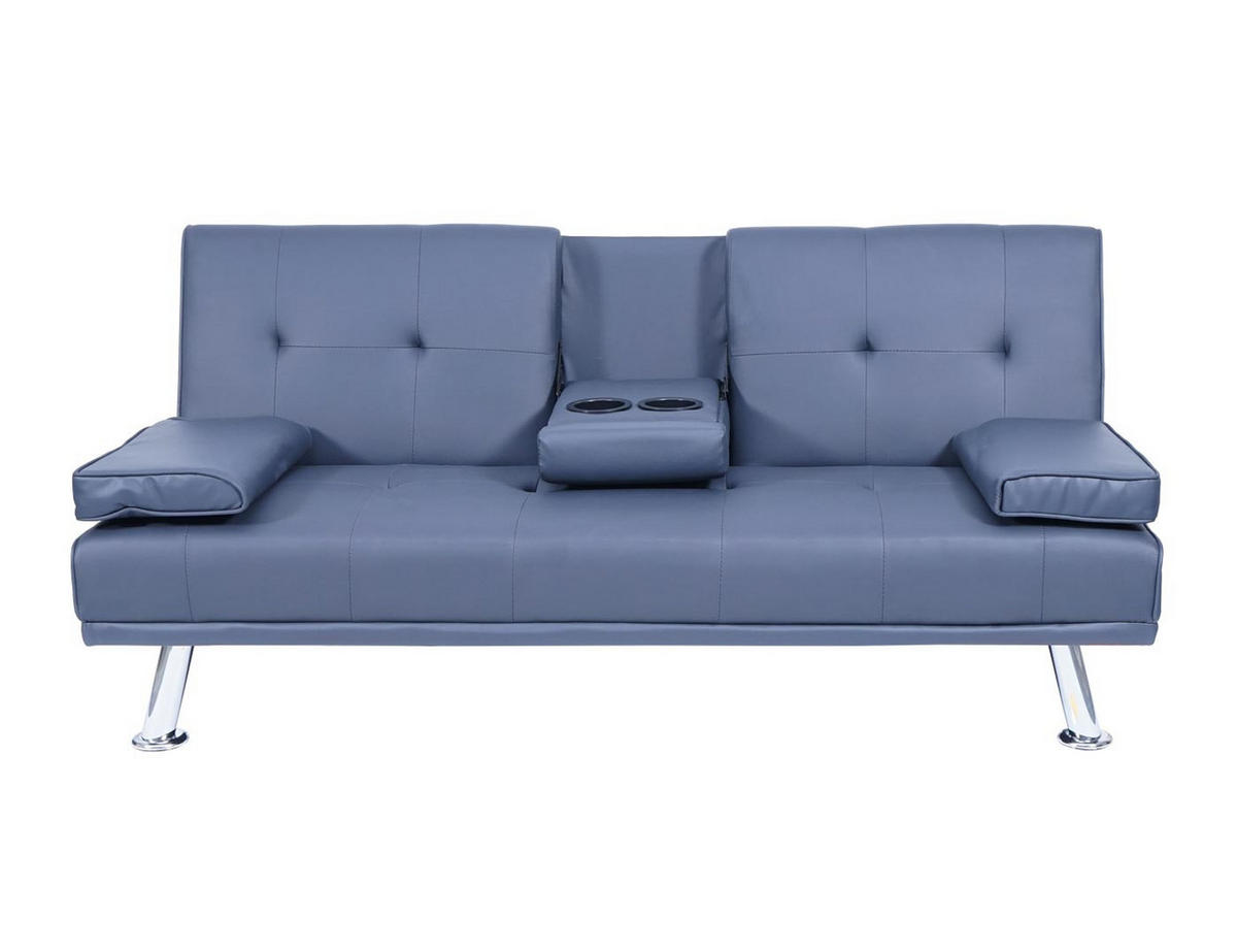 3ER-SOFA Blau - Blau, Textil (166/77/81cm) - MCW