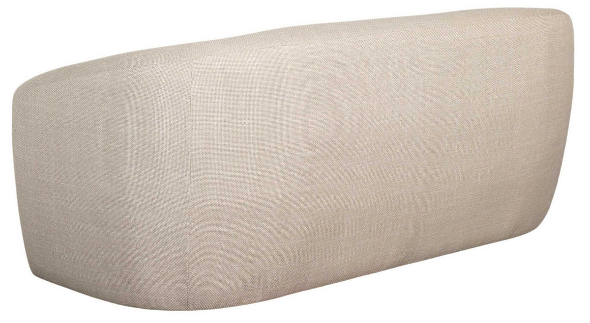 SOFA Loconia 2,5-Sitzer 170/76/89 cm - Beige/Creme, Textil/Metall (170/76/89cm) - Mr. Deko