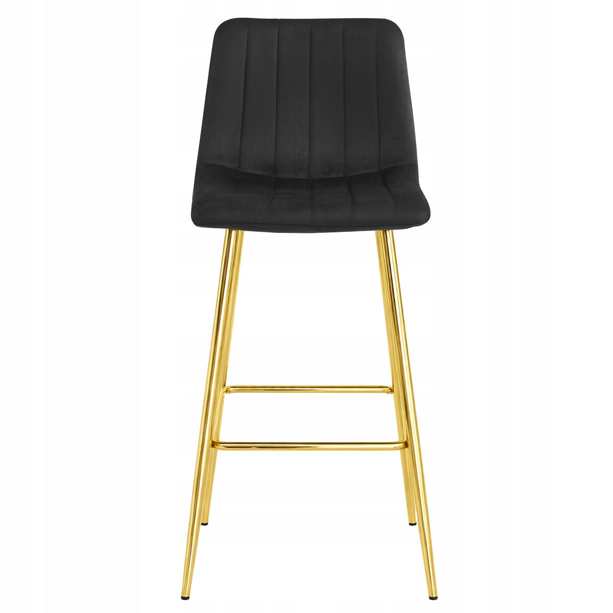 BARHOCKER Schwarz 43x49 cm POZZA Ergonomisches Sitzkissen - Schwarz, Metall (43/46/49cm)