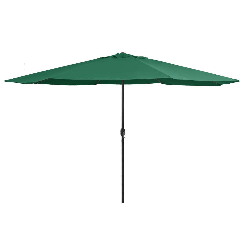 SONNENSCHIRM Mit Metall-Mast 390 Cm Grün - Grün, Textil (390/390cm) - vidaXL