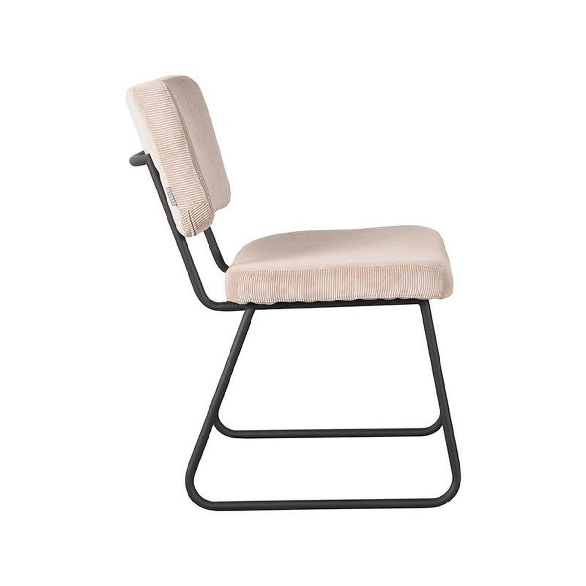 ESSZIMMERSTUHL Noah Beige 61/47/85 cm 2er-Set - Creme, Textil (47/85/61cm) - LABEL51