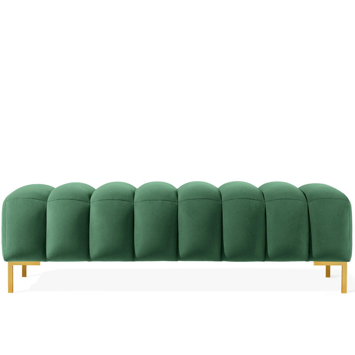 POLSTERBANK PECCO - Dunkelgrün, Holz (50/50/160cm) - KONSIMO®