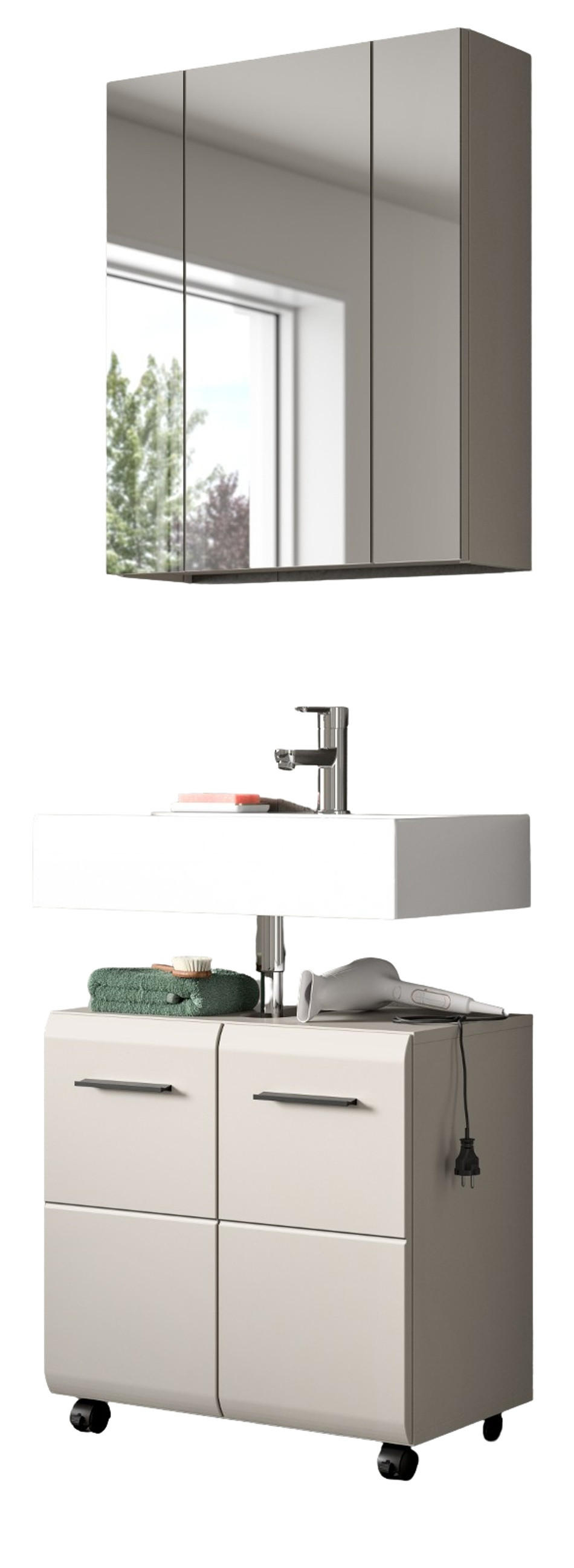 Inn.Furn Badmöbel-Set Kaschmir 60x185x30 cm