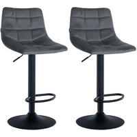 BARHOCKER Jerry 87-108,5x43x46,5 cm dunkelgrau - Dunkelgrau, Textil (43/87/46.5cm) - furnicato