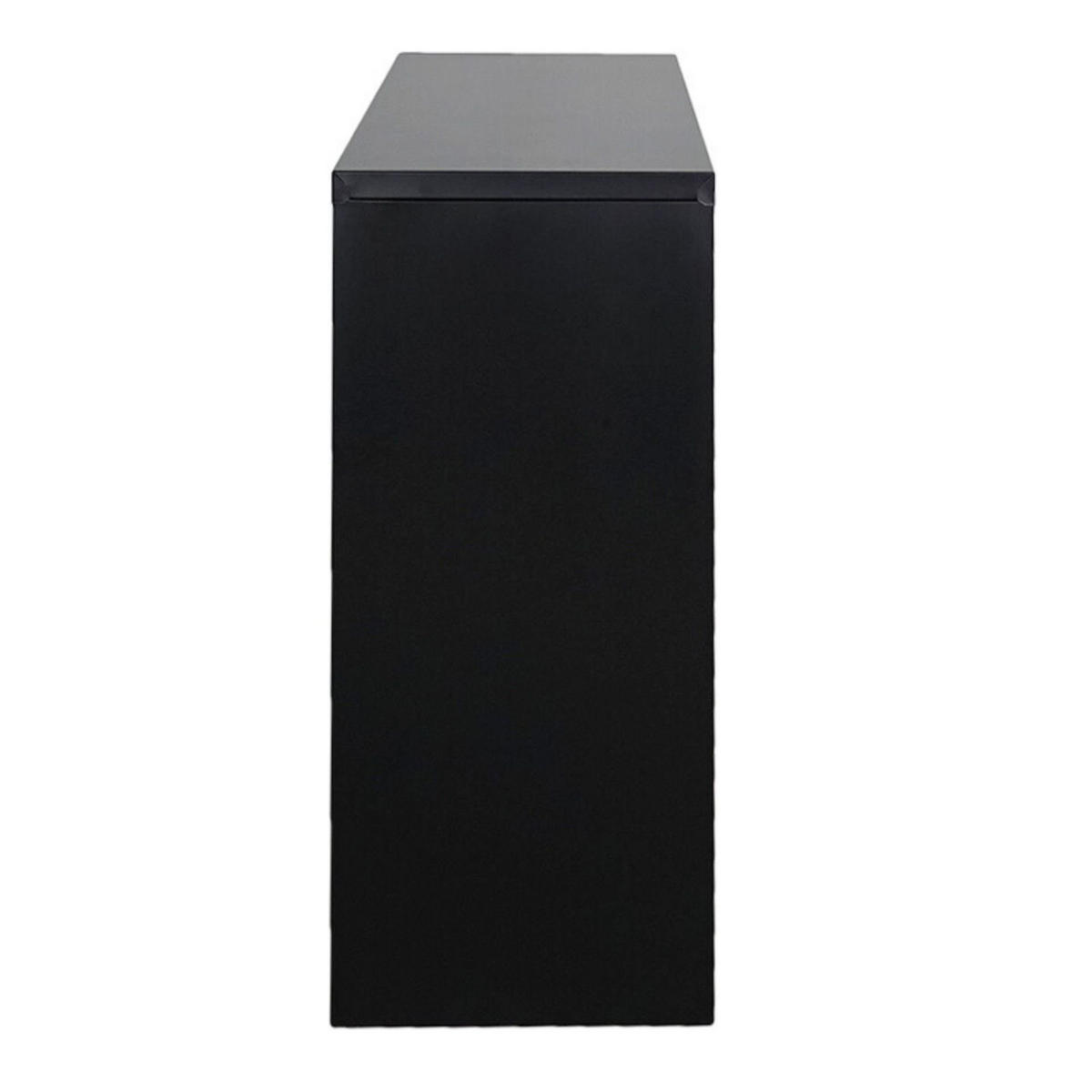 AKTENSCHRANK Elephant 2er-Set mit Schiebetüren 90x90x40cm Schwarz - Schwarz, Metall (180/90/40cm) - PROREGAL