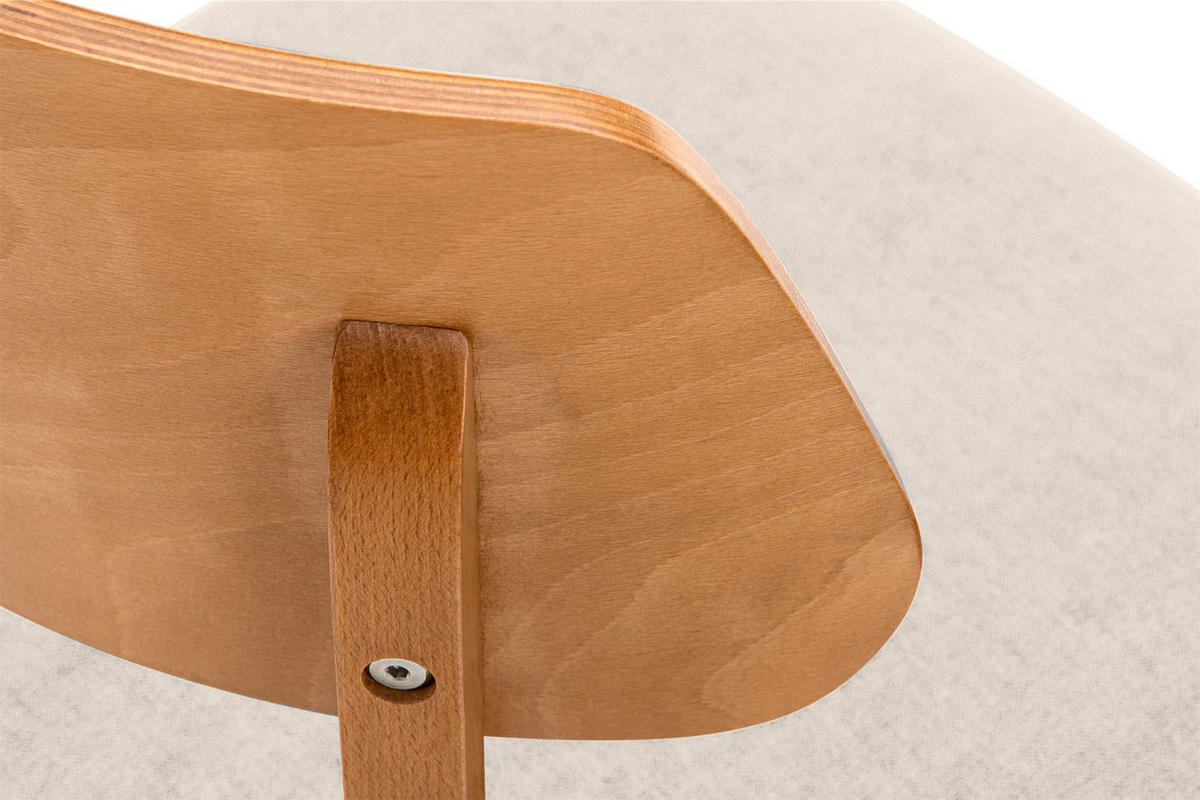 ESSZIMMERSTÜHLE VINIS (2er-Set), creme / Eiche hell - Eichefarben/Creme, Holz/Buchenholz (47/81/45cm) - KONSIMO®