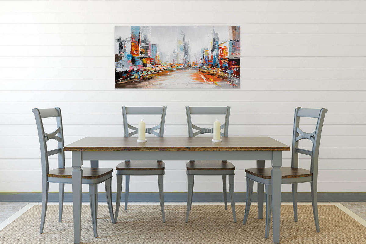 ÖLGEMÄLDE 100/50 cm - Multicolor, Holz/Textil (1.4/50cm) - KUNSTLOFT