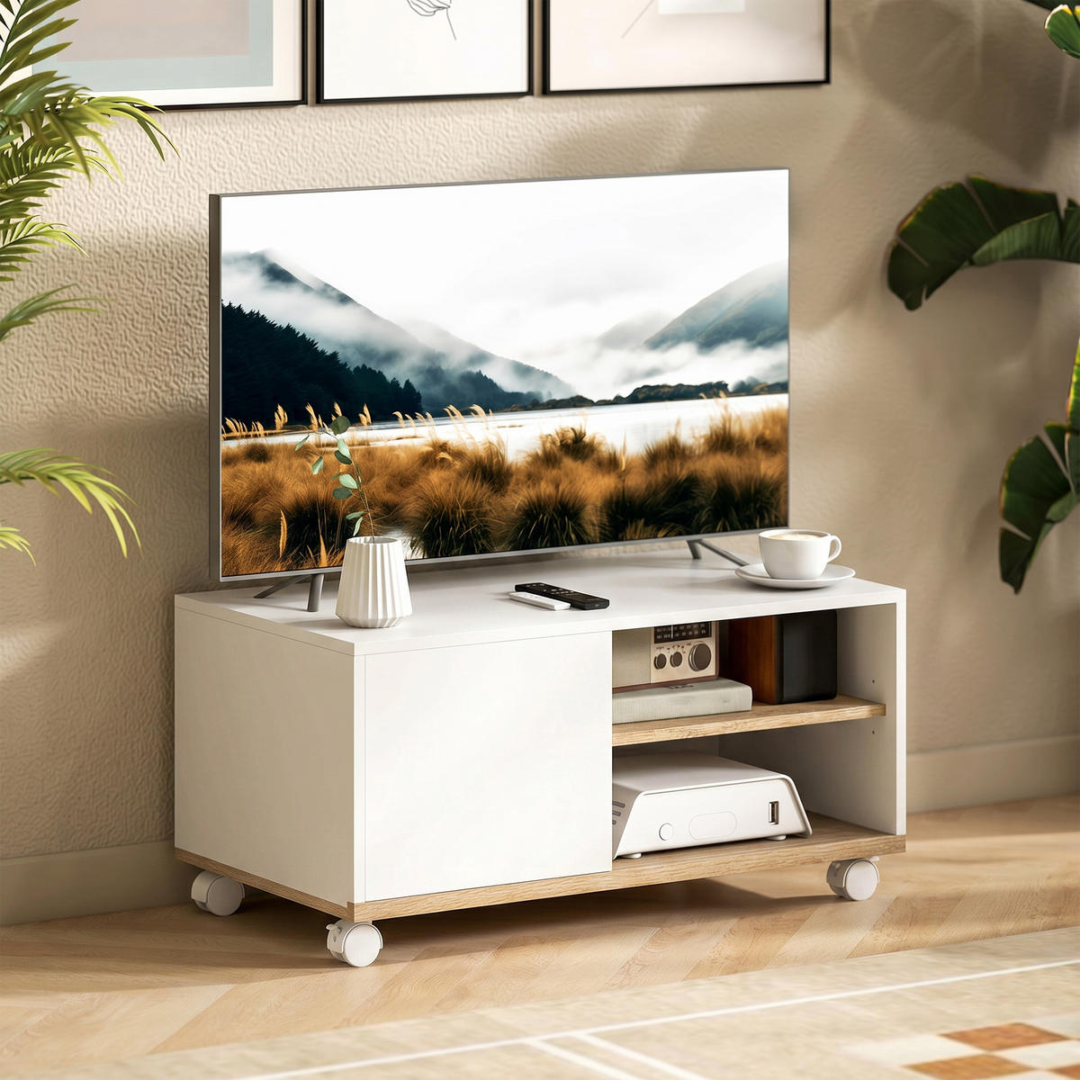 TV-MÖBEL Multicolor 1 Stück - Multicolor, Holzwerkstoff (80/39/45cm) - GiPP