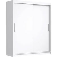 SCHIEBETÜRENSCHRANK Weiß - Weiß, Holzwerkstoff (215.5/180/59cm) - MebLocker