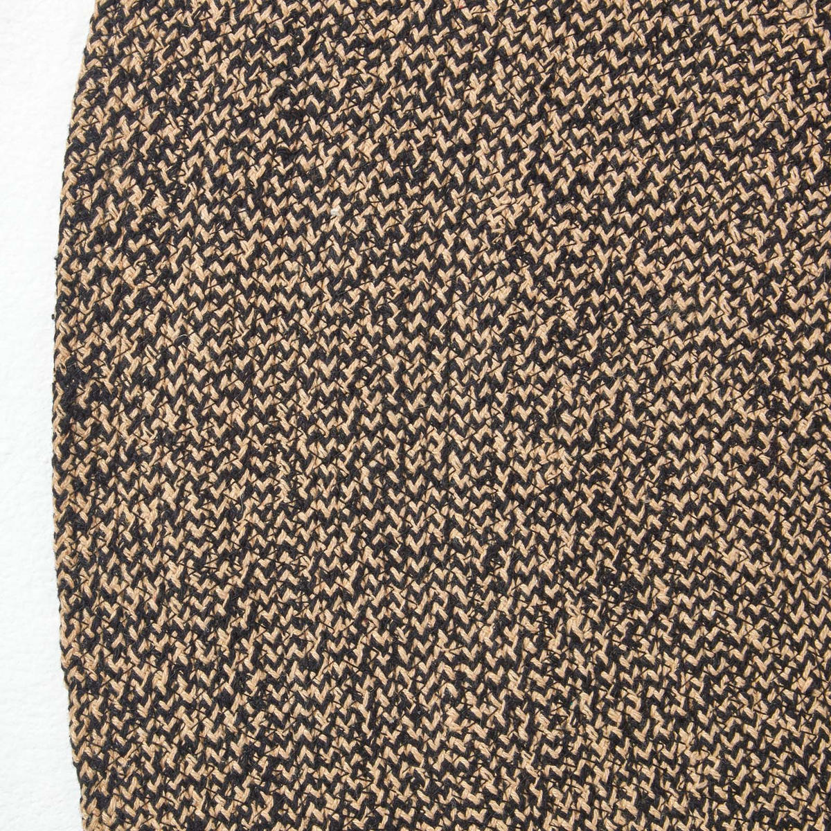 TEPPICH Melange geflochten rund 120 cm - Braun, Textil (120/120cm) - Homescapes