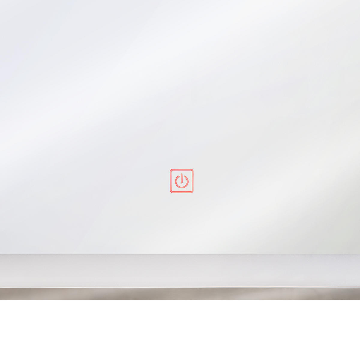 BADSPIEGEL mit LED-Beleuchtung rechteckig 80/60 cm Argens - Silberfarben, Kunststoff (80/60/4cm) - Beliani