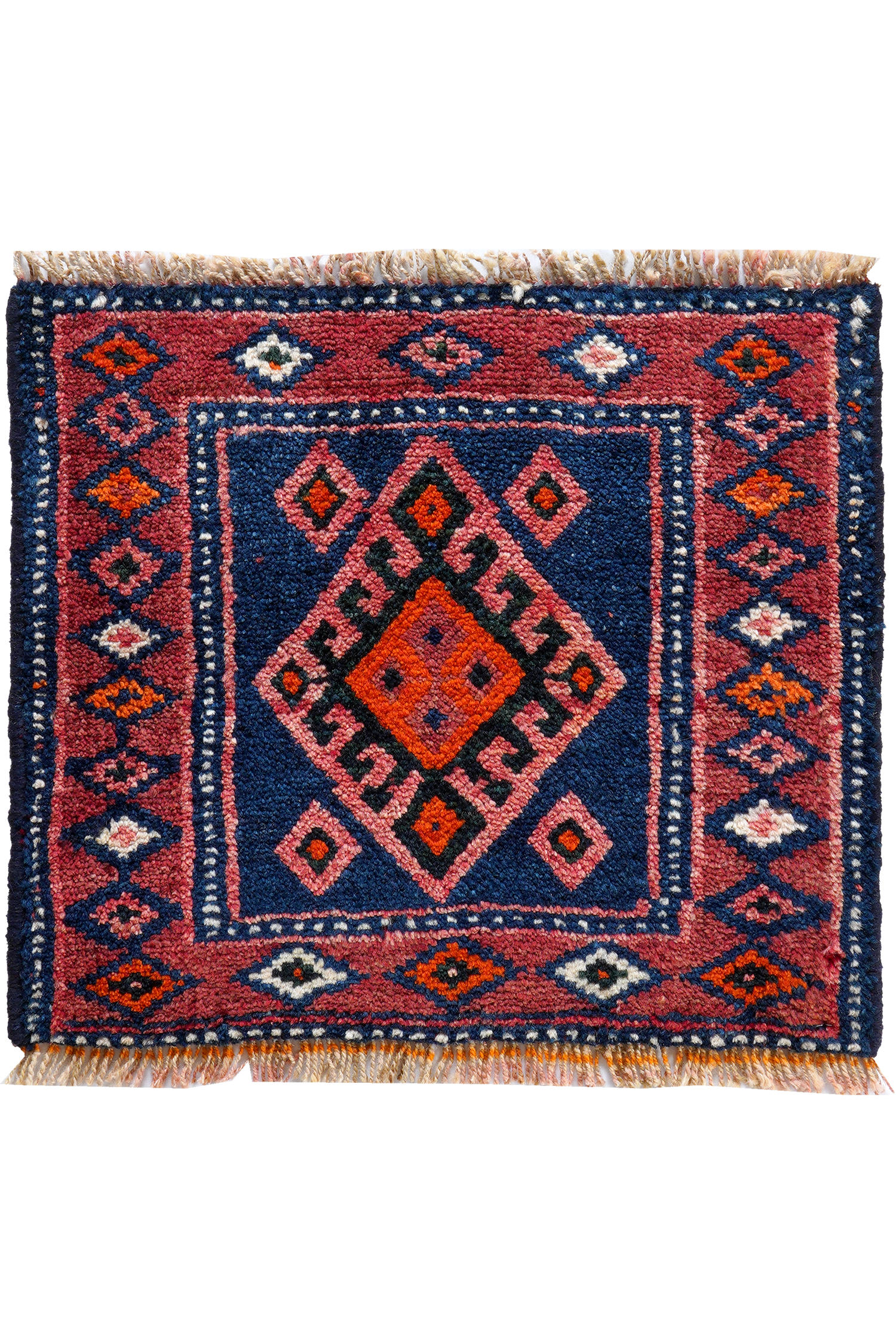 TEPPICH Gashgai Blau 45/52 cm Schurwolle - Blau, Textil (52/45cm) - Looma