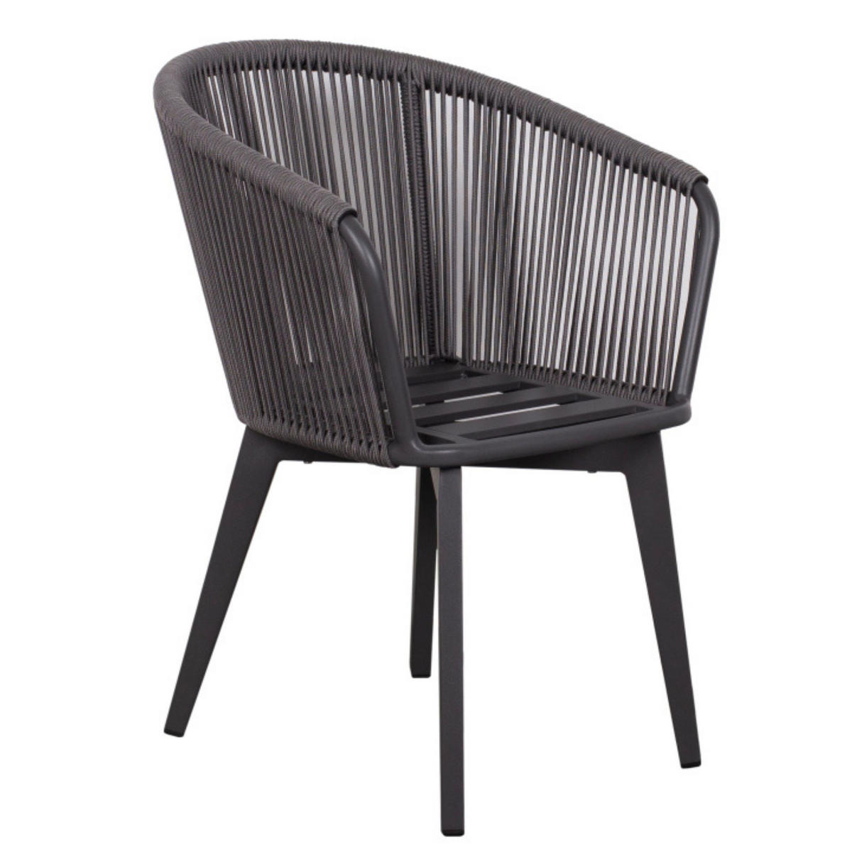 GARTENSTUHL Cadiz - Grau, Metall (63/78/58cm) - Mr. Deko