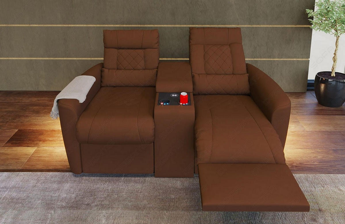 KINOSESSEL Kinosessel Relax Hellbraun - Hellbraun, Kunststoff (190/94/92cm)