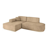 ECKSOFA Ottomane Links IREA-L1 - 234x171x83 cm Beige - Beige, Holzwerkstoff/Textil (234/171cm) - ALTDECOR