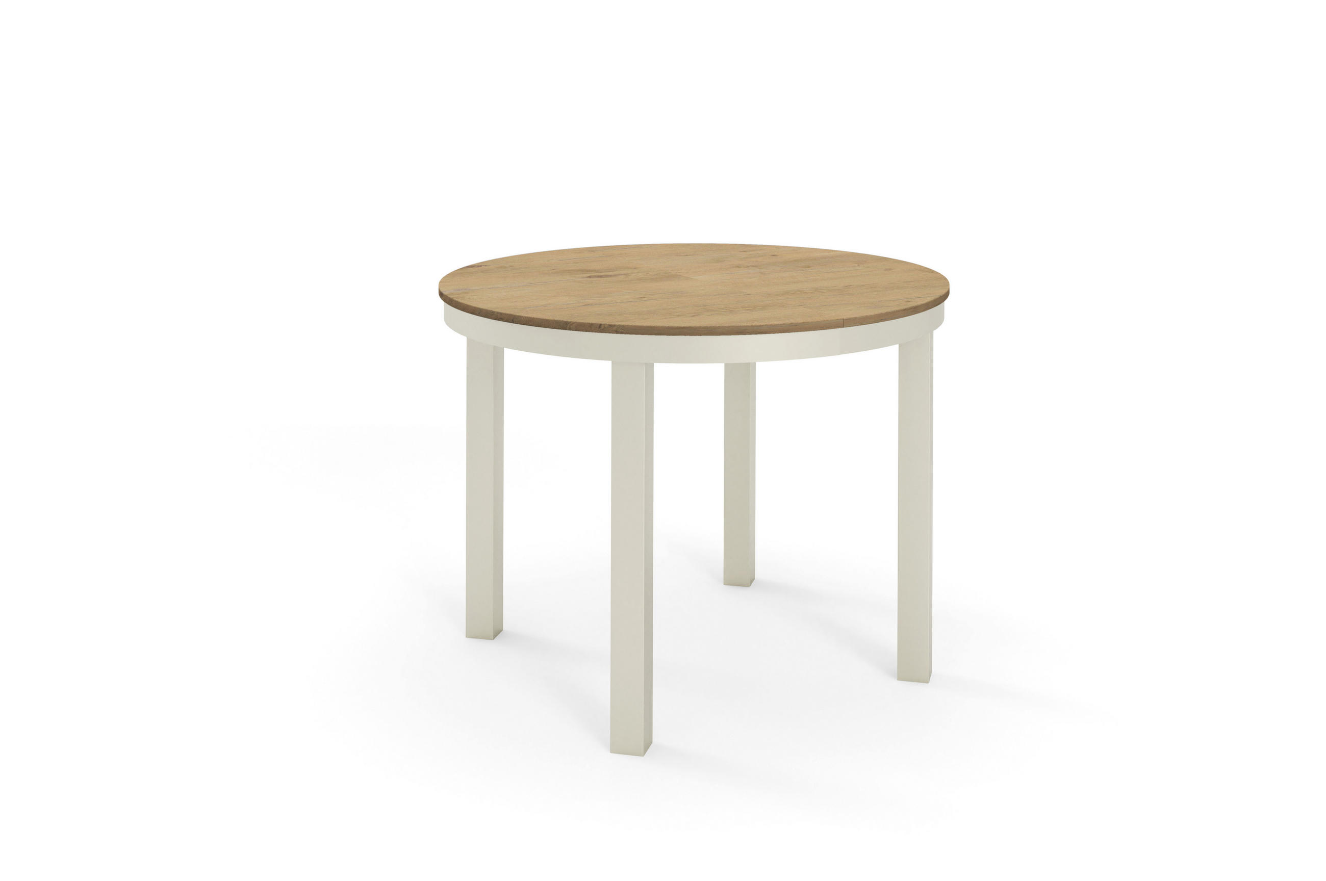ESSTISCH BERNARDIN - Kaschmir/Eichefarben, Holzwerkstoff/Metall (100/100/76cm) - Meblini