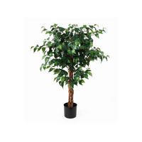 KÜNSTLICHE PFLANZE Fig Ficus Grün 76/76/110 cm - Grün, Kunststoff (110cm) - Present Time