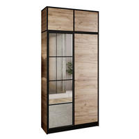 DREHTÜRENSCHRANK EDEN MIT AUFSATZ 2D Eiche Craft Gold - Honigeiche, Holzwerkstoff (105/247/39cm) - Kier Furniture