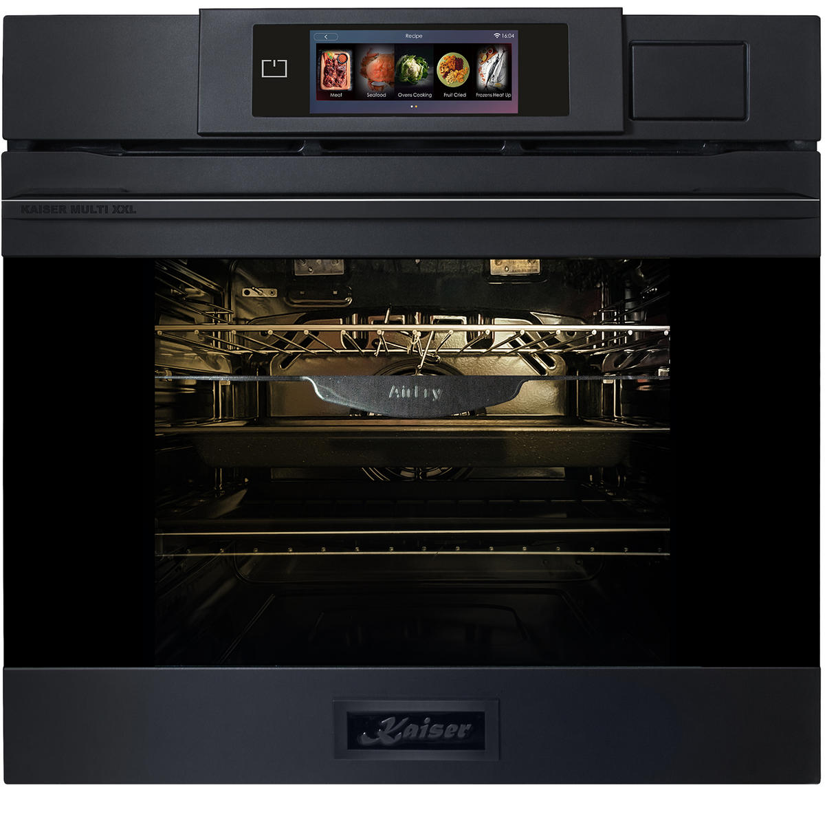 KAISER EH 6341 Multifunktions-Elektro-Dampfbackofen mit Dampfreinigung, 60 cm + AT 6455 s Dunstabzugshaube 60cm - Grau, Metall (59.4/59.4/57.5cm) - Kaiser
