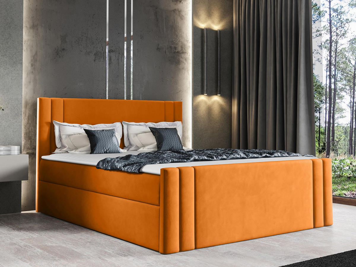 BOXBETT Carmen - Orange, Holz (120/200cm) - MIRJAN24