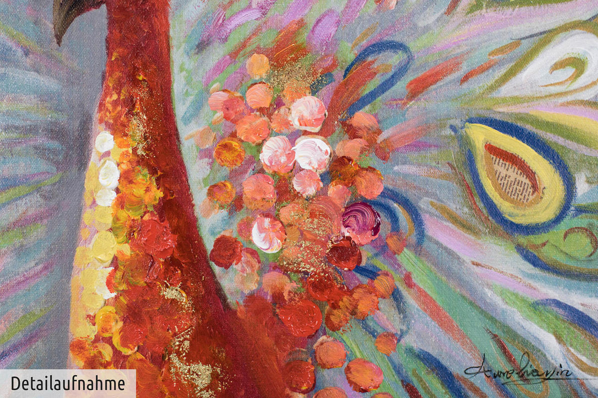 ACRYLBILD HANDGEMALT 70/100 cm - Multicolor, Holz/Textil (70/100cm) - KUNSTLOFT