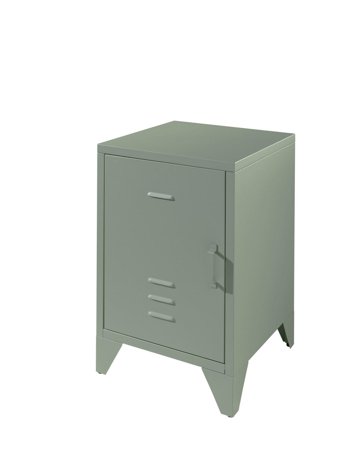 NACHTKOMMODE Kay 40x40x60 Industrial Design aus Metall Grün - Grün, Metall (40/60/40cm) - 58aufmkessel