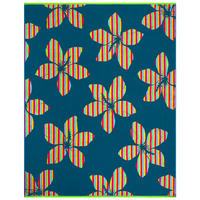 STRANDTUCH aus Veloursfrottee Jacquard Blau 140x180 400g/m² - Yakama - Blau, Textil (140/180cm) - LE COMPTOIR DE LA PLAGE