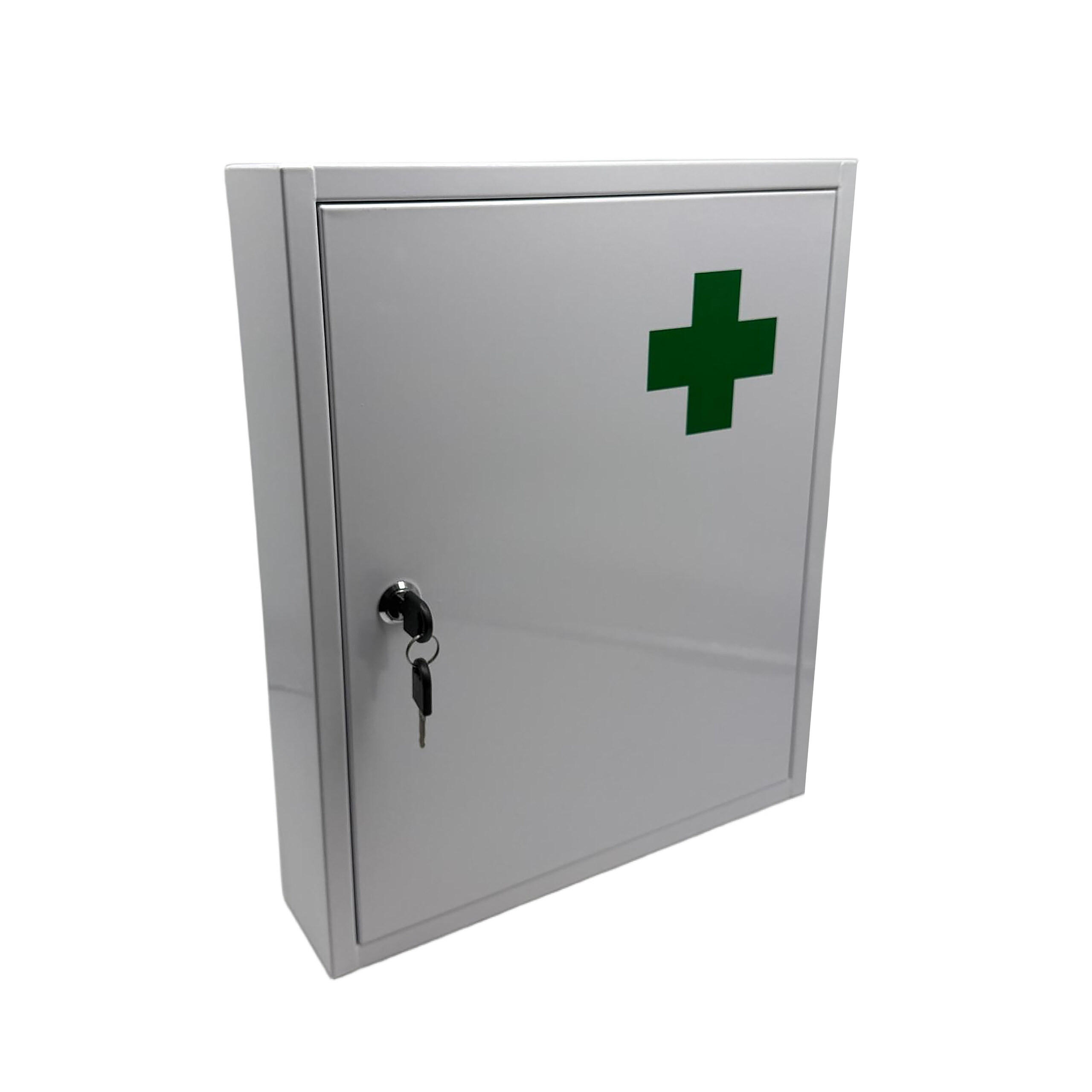 MEDICINSK&Aring;P Vit metall l&aring;sbart 5 fack 43x35,5x8 cm 43/35.5/8 cm