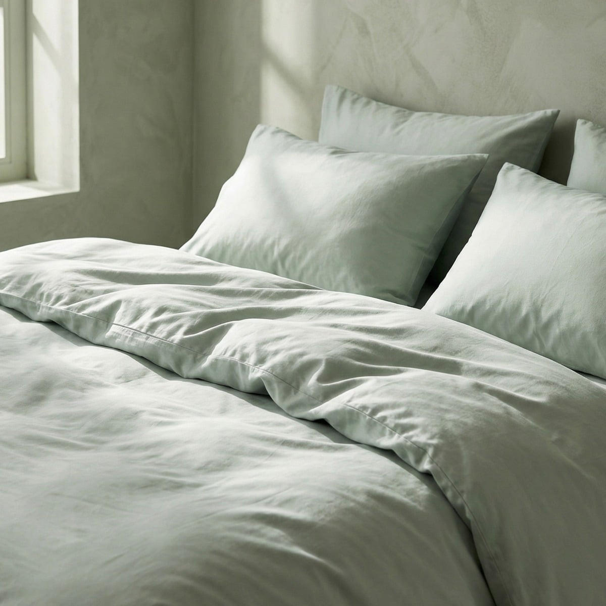 BETTWÄSCHE Avelia Pistazie 140/200 cm - Grün, Textil (140/200cm) - Homla