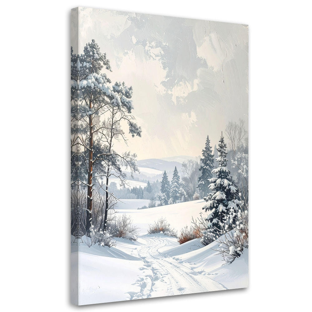 LEINWANDBILD Weihnachten 80x120cm - Weiß, Textil (80/120cm) - Feeby